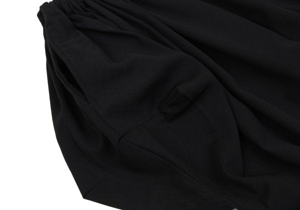 LIMI feu Wool Gabardine Gather Waist Pants Black Size S