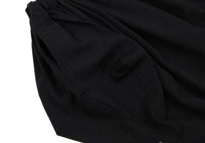 LIMI feu Wool Gabardine Gather Waist Pants Black Size S