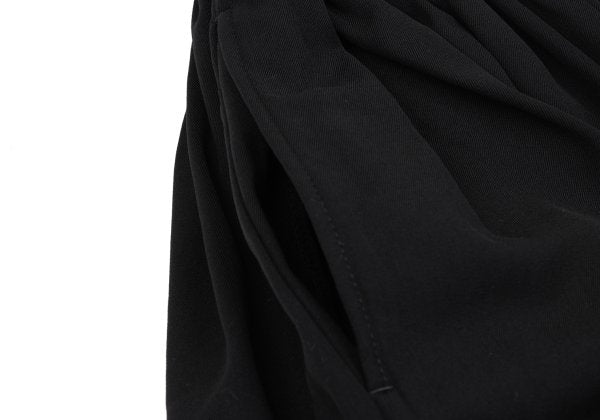 LIMI feu Wool Gabardine Gather Waist Pants Black Size S
