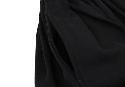 LIMI feu Wool Gabardine Gather Waist Pants Black Size S