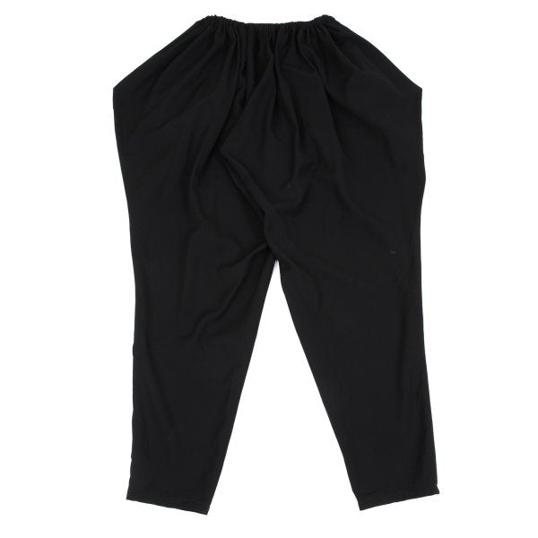 LIMI feu Wool Gabardine Gather Waist Pants Black Size S