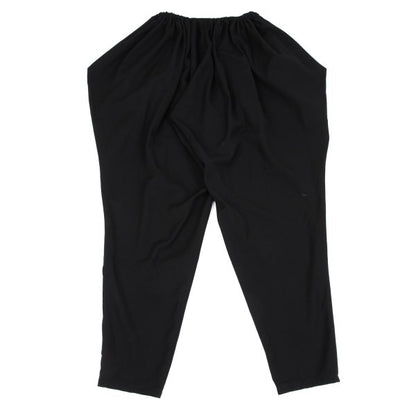 LIMI feu Wool Gabardine Gather Waist Pants Black Size S