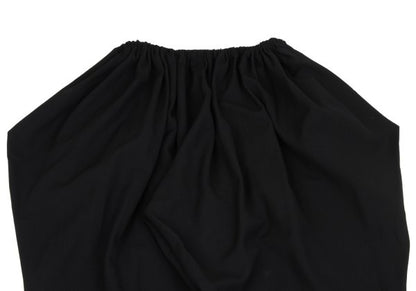 LIMI feu Wool Gabardine Gather Waist Pants Black Size S
