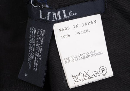 LIMI feu Wool Gabardine Gather Waist Pants Black Size S