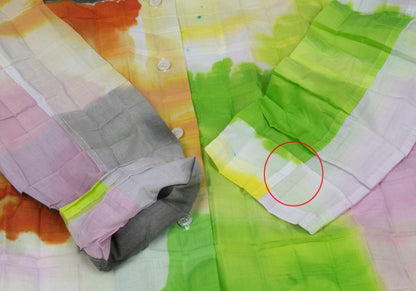 ISSEY MIYAKE Pleated Colorful Print Shirt Multi Size 2