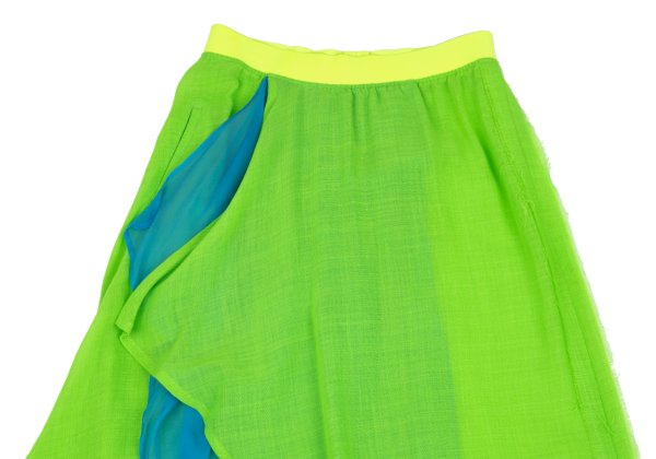 Yohji Yamamoto FEMME 14SS Silk Drape Pants Green Size 1