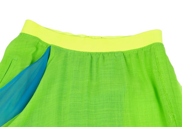 Yohji Yamamoto FEMME 14SS Silk Drape Pants Green Size 1