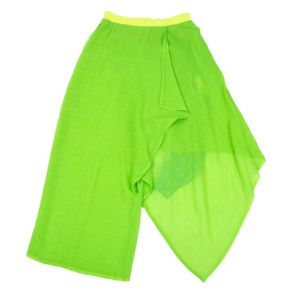 Yohji Yamamoto FEMME 14SS Silk Drape Pants Green Size 1