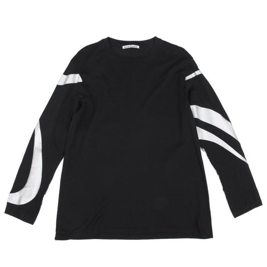 Acne Studios Tribal Sleeve Design Long Shirt Black Size S