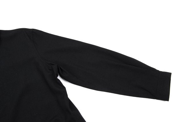 HOMMA Wool Fly Front Shirt Jacket Black Size M