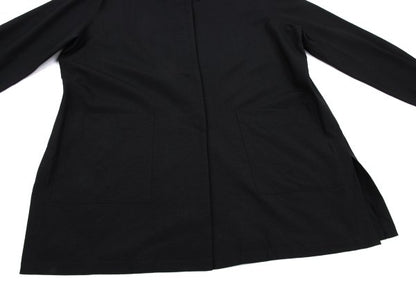 HOMMA Wool Fly Front Shirt Jacket Black Size M