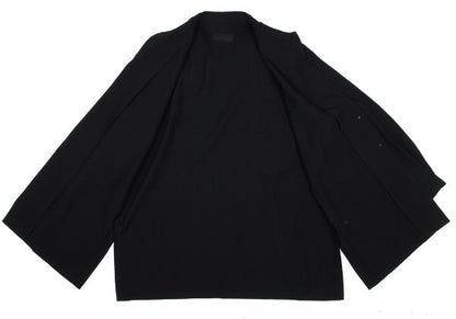 HOMMA Wool Fly Front Shirt Jacket Black Size M