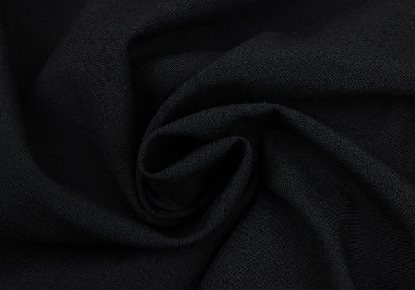 HOMMA Wool Fly Front Shirt Jacket Black Size M