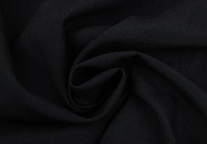 HOMMA Wool Fly Front Shirt Jacket Black Size M