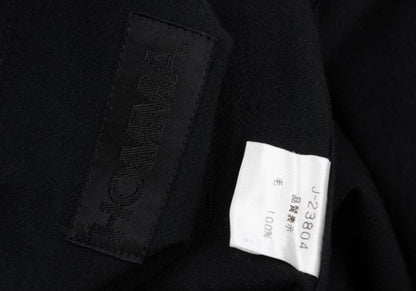HOMMA Wool Fly Front Shirt Jacket Black Size M