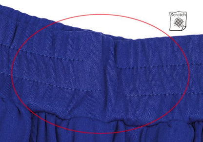 ZUCCA Wrinkle Pleated Wide Sarouel Pants Blue Size M