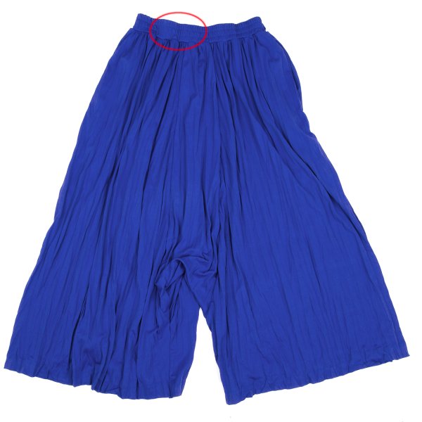 ZUCCA Wrinkle Pleated Wide Sarouel Pants Blue Size M