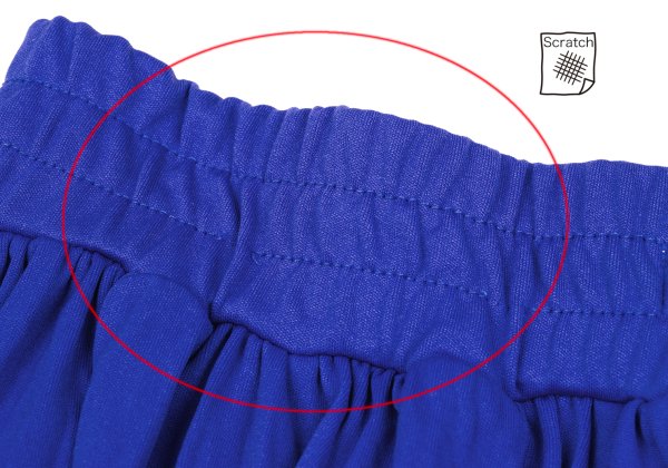 ZUCCA Wrinkle Pleated Wide Sarouel Pants Blue Size M