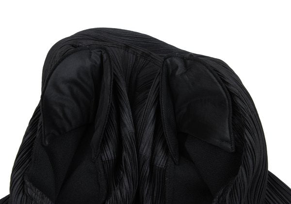PLEATS PLEASE Ribbed Long Sleeve Jacket Black Size 4