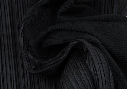 PLEATS PLEASE Ribbed Long Sleeve Jacket Black Size 4