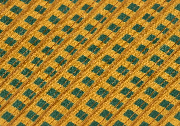 PLEATS PLEASE Poly Check Angled Pleats Tank Top Green Size 3