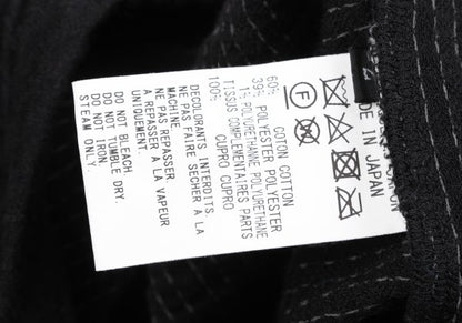 Y's Check Weave Sleeveless Midi Dress Black Size 2