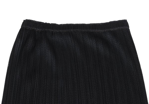 PLEATS PLEASE Mesh Pleated Layered Skirt Black Size 4