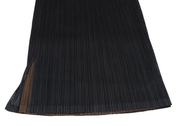 PLEATS PLEASE Mesh Pleated Layered Skirt Black Size 4