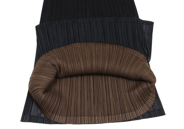 PLEATS PLEASE Mesh Pleated Layered Skirt Black Size 4