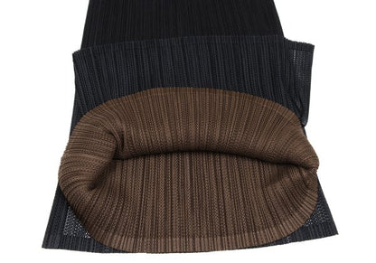 PLEATS PLEASE Mesh Pleated Layered Skirt Black Size 4