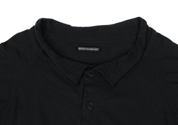 Yohji Yamamoto NOIR Cotton Drawstring Blouse Black Size 2