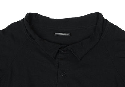 Yohji Yamamoto NOIR Cotton Drawstring Blouse Black Size 2