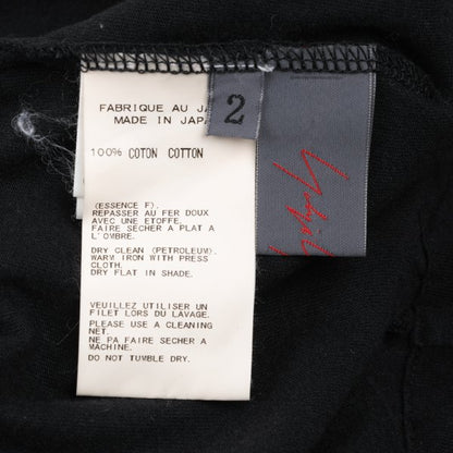 Yohji Yamamoto NOIR Cotton Drawstring Blouse Black Size 2