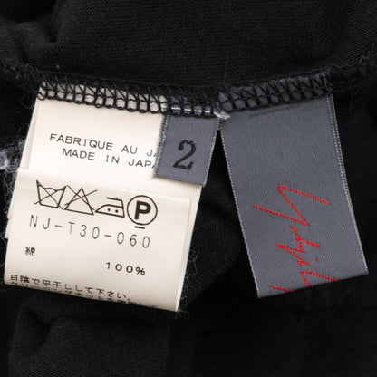 Yohji Yamamoto NOIR Cotton Drawstring Blouse Black Size 2