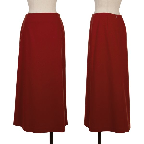Sybilla Wool Blend A-Line Maxi Skirt Red Size 63-90