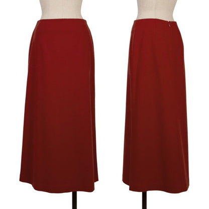 Sybilla Wool Blend A-Line Maxi Skirt Red Size 63-90