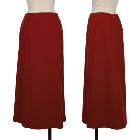 Sybilla Wool Blend A-Line Maxi Skirt Red Size 63-90