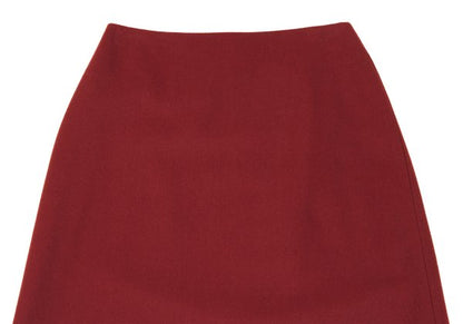 Sybilla Wool Blend A-Line Maxi Skirt Red Size 63-90