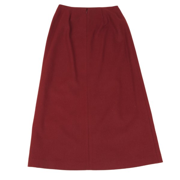 Sybilla Wool Blend A-Line Maxi Skirt Red Size 63-90
