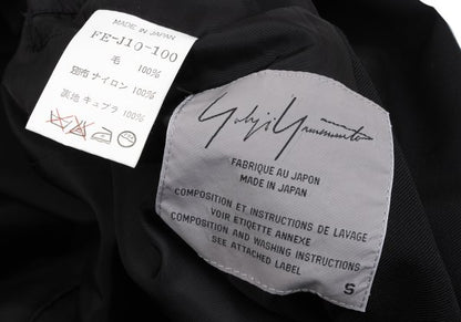 Yohji Yamamoto FEMME 95AW Gabardine Net Jacket Black Size S