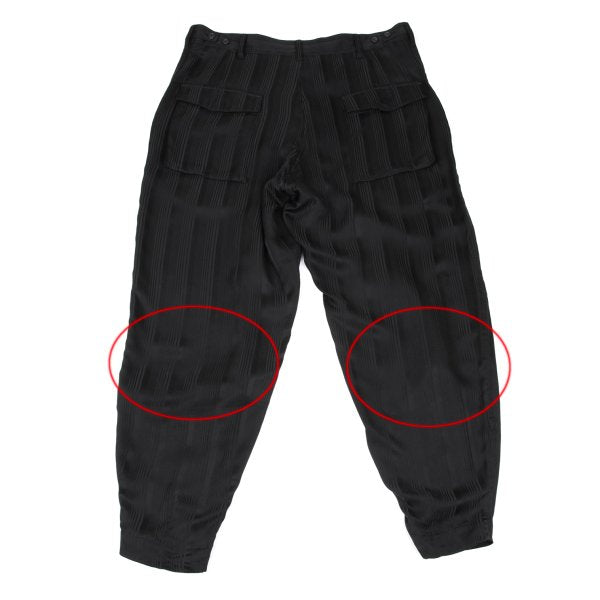 Yohji Yamamoto POUR HOMME 08SS Silk Pants Black Size 3