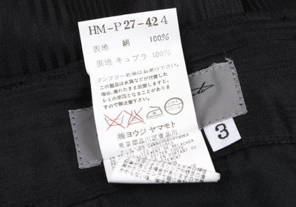 Yohji Yamamoto POUR HOMME 08SS Silk Pants Black Size 3