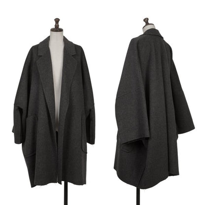 HELMUT LANG Cashmere Wool Blend Buttonless Coat Size XS