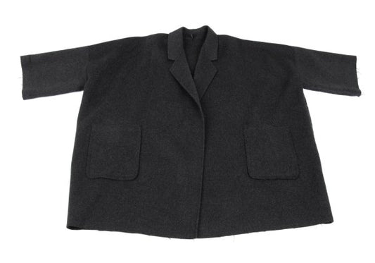 HELMUT LANG Cashmere Wool Blend Buttonless Coat Size XS