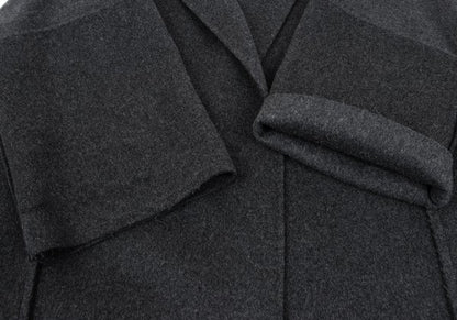 HELMUT LANG Cashmere Wool Blend Buttonless Coat Size XS