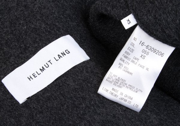 HELMUT LANG Cashmere Wool Blend Buttonless Coat Size XS