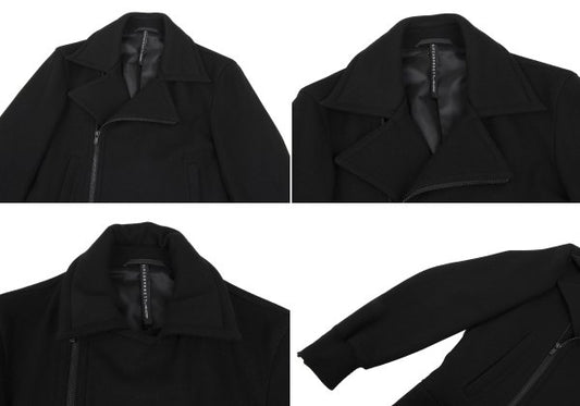 BLACKBARRETT by Neil Barrett Wool Riders Jacket Black Size 2