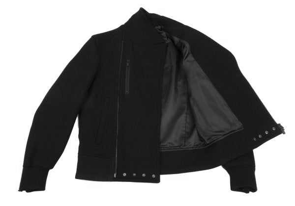 BLACKBARRETT by Neil Barrett Wool Riders Jacket Black Size 2