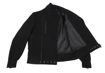 BLACKBARRETT by Neil Barrett Wool Riders Jacket Black Size 2
