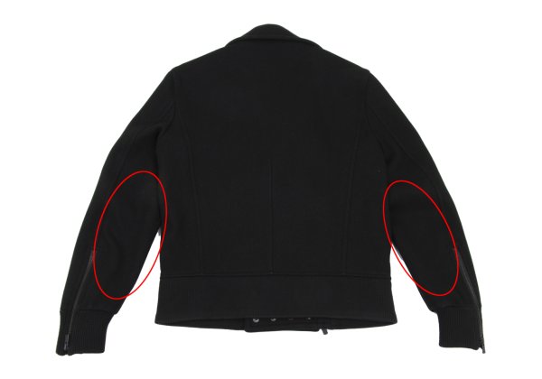 BLACKBARRETT by Neil Barrett Wool Riders Jacket Black Size 2
